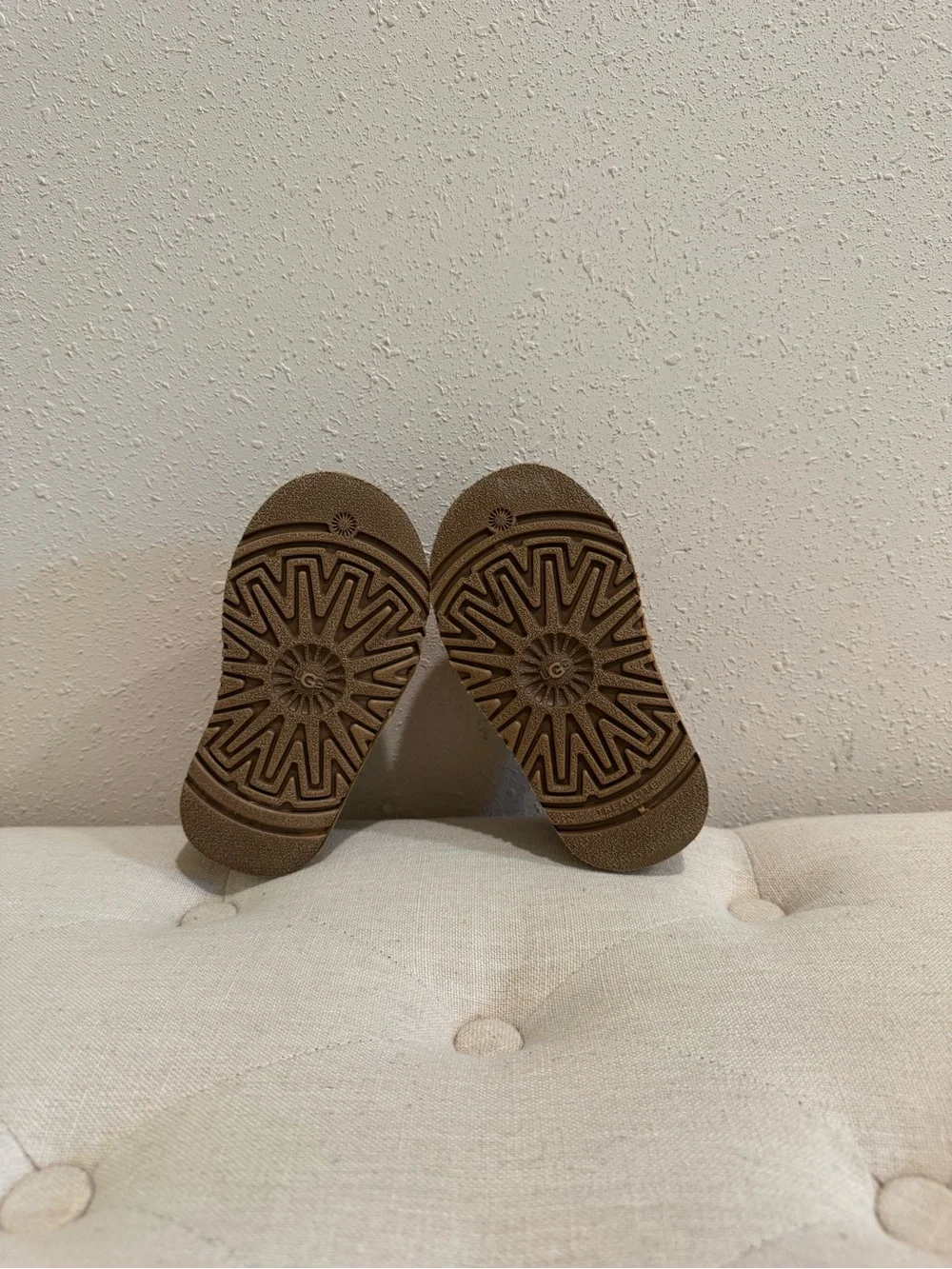 UGG Toddler Chestnut Brown Suede Slip-On Slippers 2